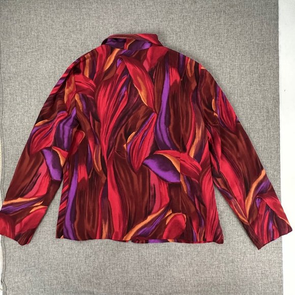 Vintage CB C.B. Collections‎ Zip Up Jacket Top Lightweight Large Relaxed Fit - Picture 8 of 10